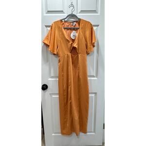 Women's Lost + Wander Apricot Sunset Long Maxi Dress NWT Medium